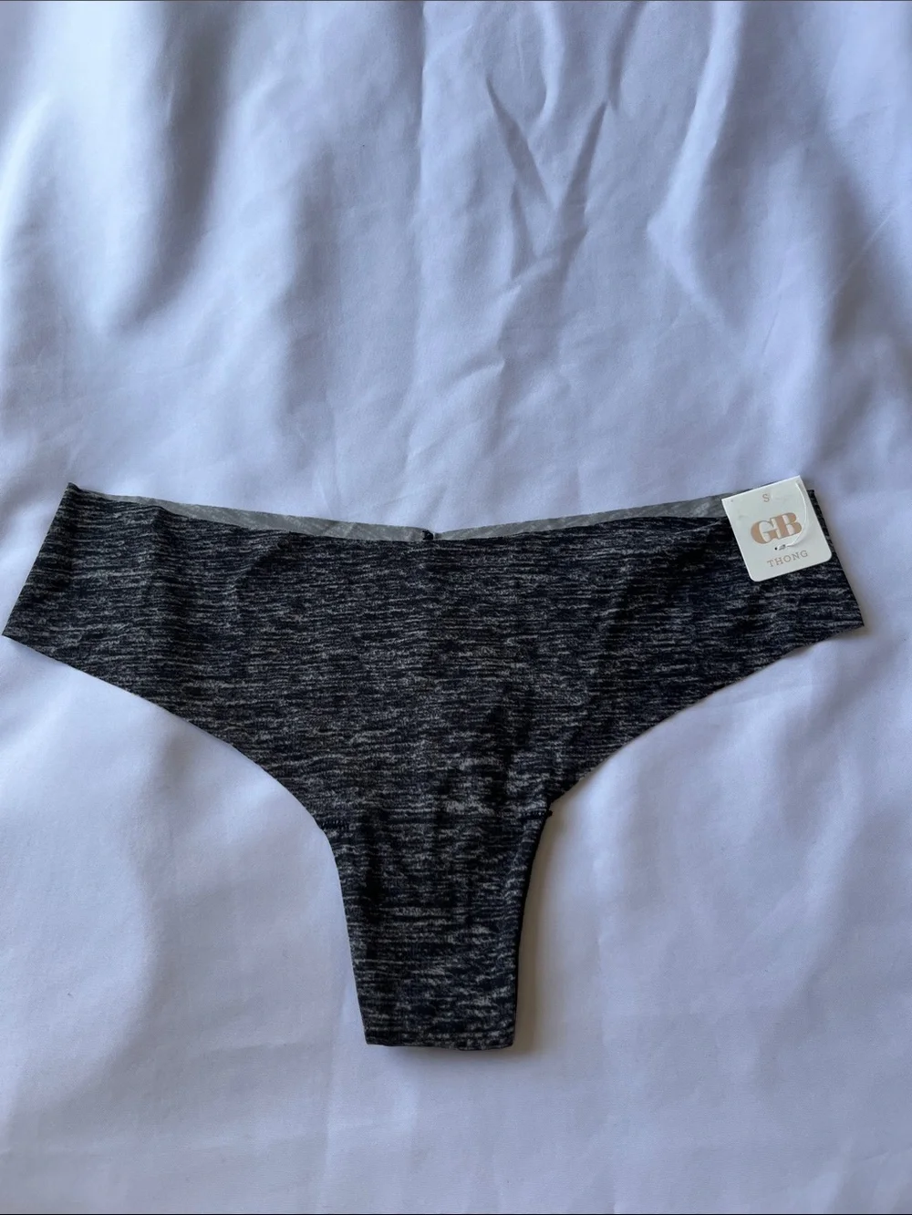 Gianni Bini Heathered Charcoal Kids Thong